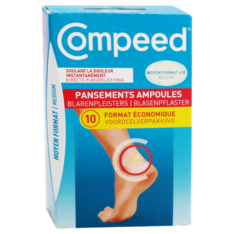  Blister Bandages - Pain Relief - Compeed - 10 Bandages Compeed
