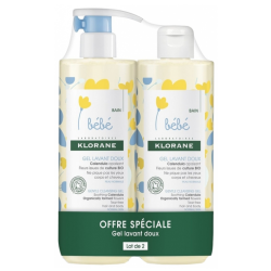 Gentle Washing Gel - With Soothing Calendula - Klorane Bébé - 2x500ml