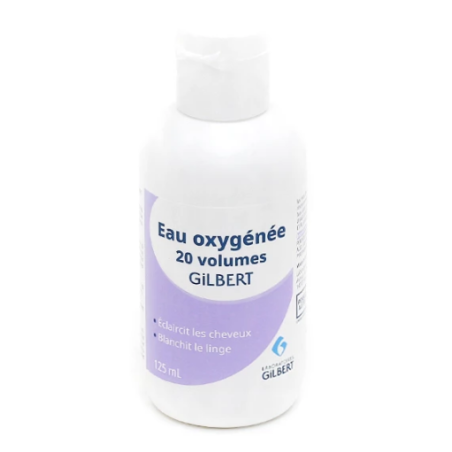 Eau oxygénée stabilisée - 20 volumes- Gilbert -125 ml