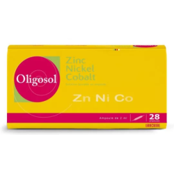 Zinc-Nickel-Cobalt OLIGOSOL - Oligosol Zn Ni Co 67.4ug/72.6ug/72.6ug - 28 Ampoules Buvables