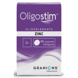 Oligostim - Zinc - Granions - 40 Sublingual Tablets