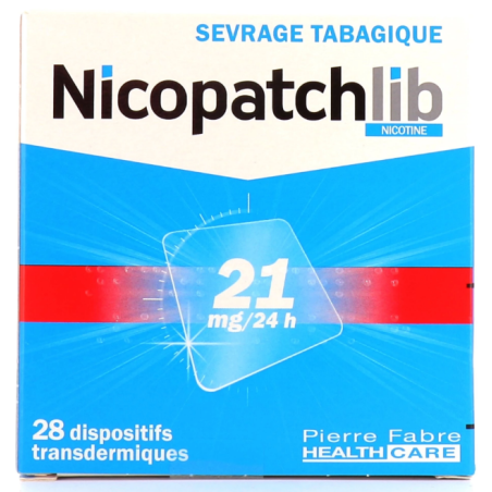 Nicopatchlib 21mg/24h - Smoking Cessation - 28 transdermal devices