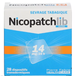 Nicopatchlib 14mg/24h - Smoking Cessation - 28 transdermal devices