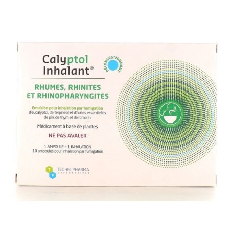 Calyptol Inhalant, Rhine/Rhinitis and Rhinopharyngitis - 10 Bulbs