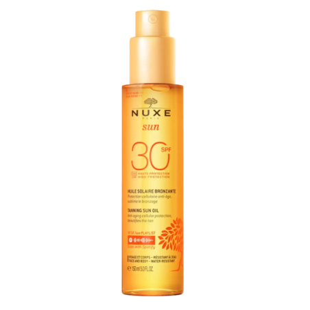 Huile Solaire Bronzante Haute Protection - SPF30 - Nuxe Sun - 150ml
