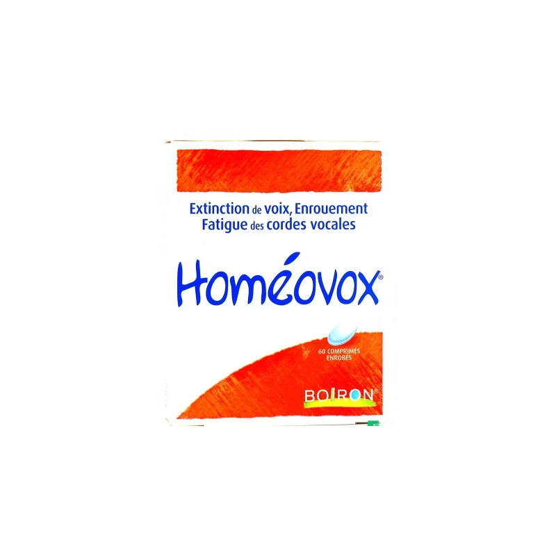 Homeovox - Voice extinction & Enrouement - Boiron - 60 Tablets