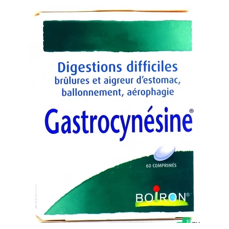 Gastrocynésine - Digestions Difficiles, Ballonnement - Boiron - 60 Tablets