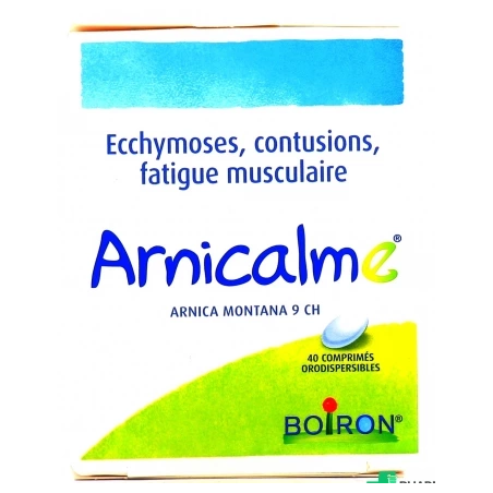 Arnicalme - Bleus, Coups, Fatigue Musculaire - Boiron - 40 Comprimés Orodispersibles