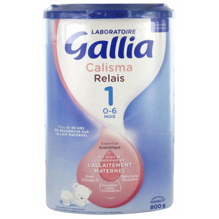Lait Calisma - Relais Allaitement -1er Age - 0 à 6 Mois - 800g