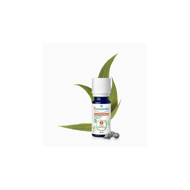 Organic Eucalyptus Globulus Essential Oil, Puressentiel, 10 ml