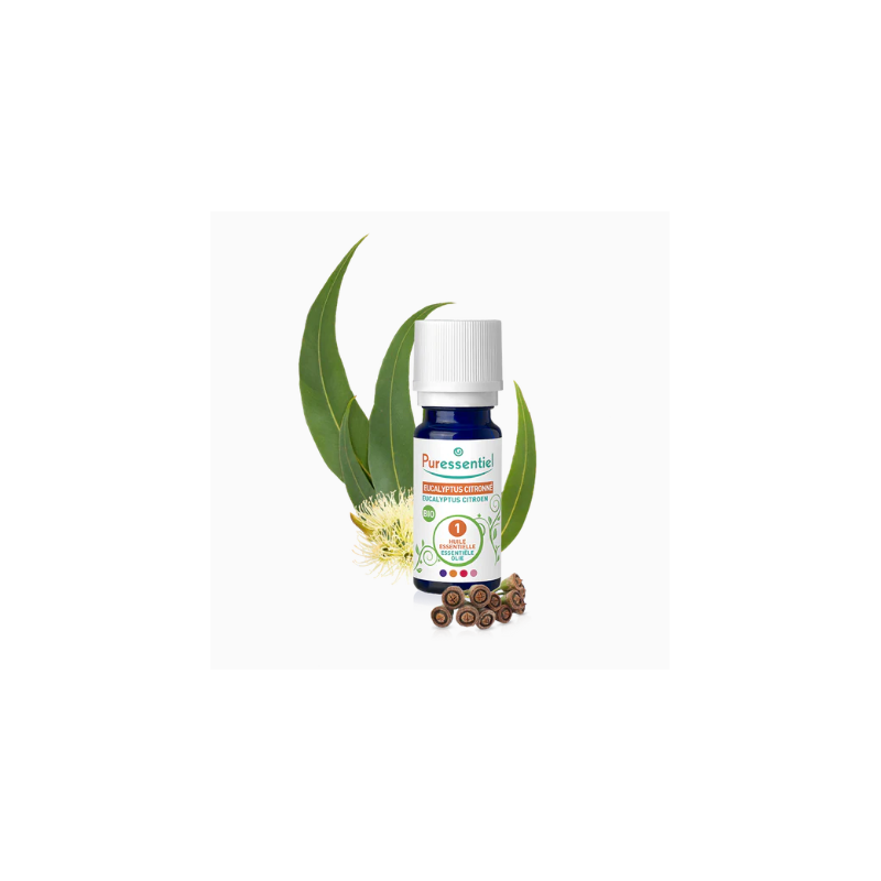  Organic Lemon Eucalyptus Essential Oil, Puressentiel, 10ml Puressentiel