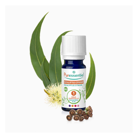  Organic Lemon Eucalyptus Essential Oil, Puressentiel, 10ml Puressentiel