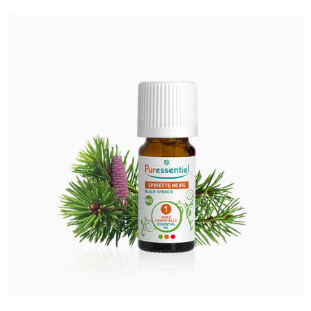 Organic Black Spruce Essential Oil, Puressentiel, 5 ml