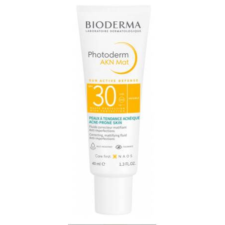 Photoderm AKN Mat - Fluide Correcteur Matifiant - Spf 30 - Bioderma - 40 ml