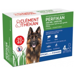 Perfikan - Antiparasitaires Externe - Chiens de 20 à 40 kg - Clément Thékan - 4 pipettes