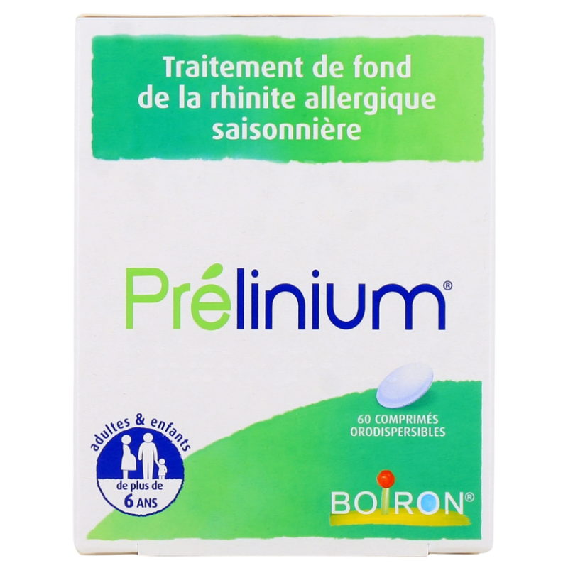 Prélinium - Traitement de Fond de la Rhinite allergique - Boiron - 60 comprimés orodispersibles