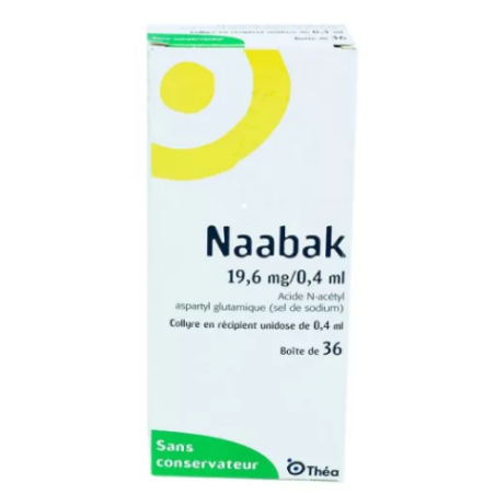 Naabac 19.6 mg/0.4 ml - Anti-allergic eye drops - 36 single doses