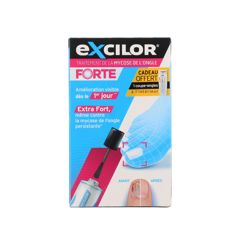 Traitement De La Mycose De L'ongle - Extra Fort- Excilor - 30ml + Coupe-ongles offert