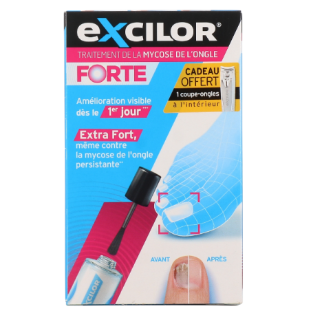 Nail Mycosis Treatment - Extra Strong - Excilor - 30ml + Free Nail Clipper
