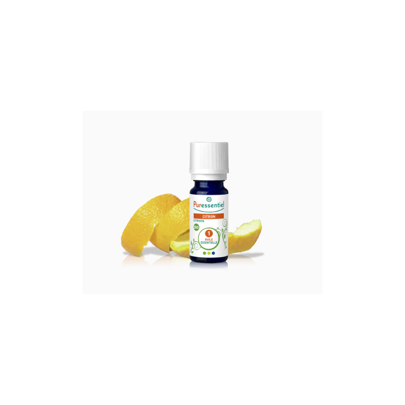 Organic Lemon Essential Oil, Puressentiel, 10 ml