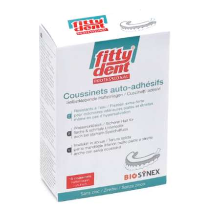 15 Adhesive Pads for Fittydent Lower Prosthesis Caltrate