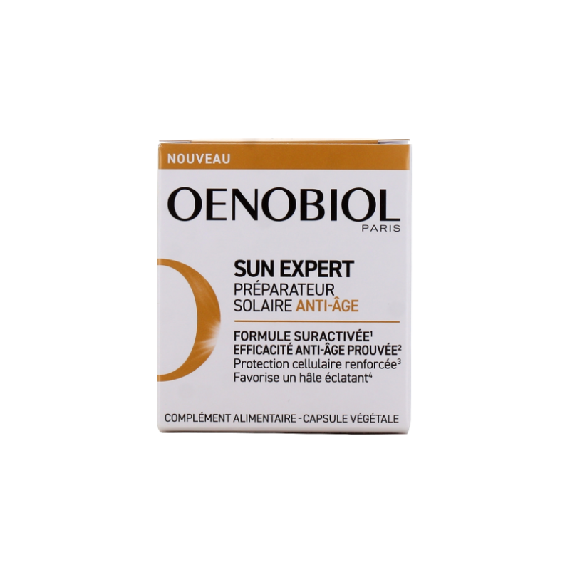 Anti-Aging Sun Prep - Sun Expert - Oenobiol - 30 Capsules