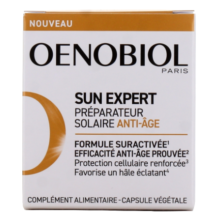 Anti-Aging Sun Prep - Sun Expert - Oenobiol - 30 Capsules