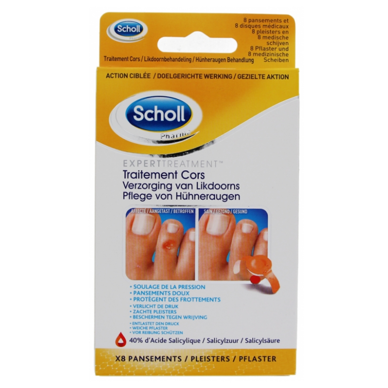 Corn Treatment - Pressure Relief - Scholl - 8 Dressings