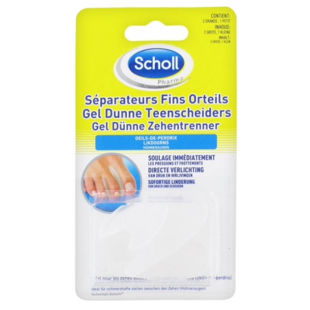 Fine Gel Separators - Pressure & Friction Relief - Scholl - 3 Separators