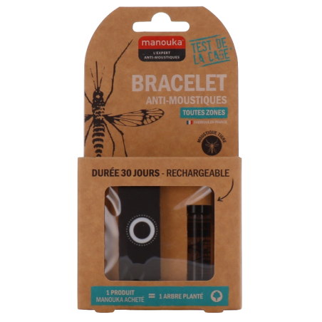 Anti-Mosquito Bracelet - All Zones - Manouka - 1 Rechargeable Bracelet