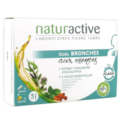 Dual Bronches aux Essences - Naturactive - 10 gélules + 10 capsules