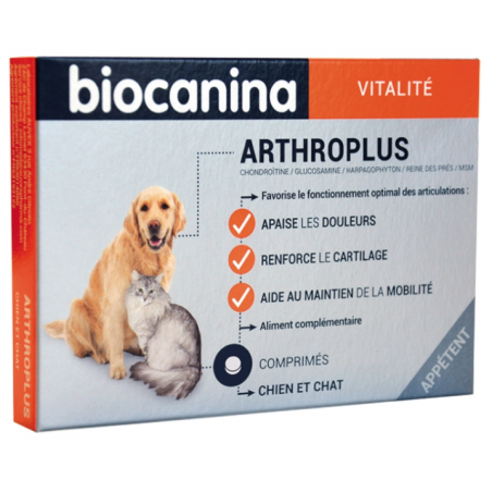 Arthroplus - Promotes joint function - Biocanina - 40 Tablets