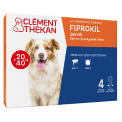 Fiprokil 268 mg - Dogs from 20 kg to 40 kg - Clément Thékan - 4 Pipettes