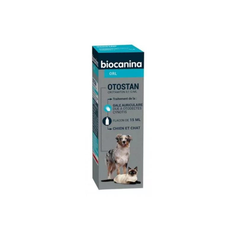Otosan - Ear Solution - Scabies Treatment - Biocanina - 15 ml