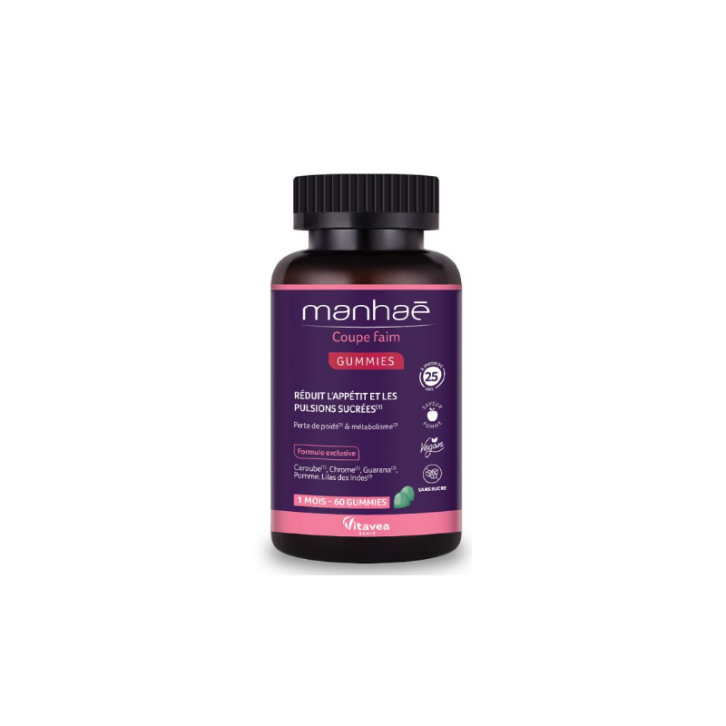 Gummies Appetite suppressant - Manhaé - 60 Gummies