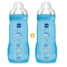 Coffret 2 Biberons MAM - Bleu -  +6 mois - 2 X 330ml