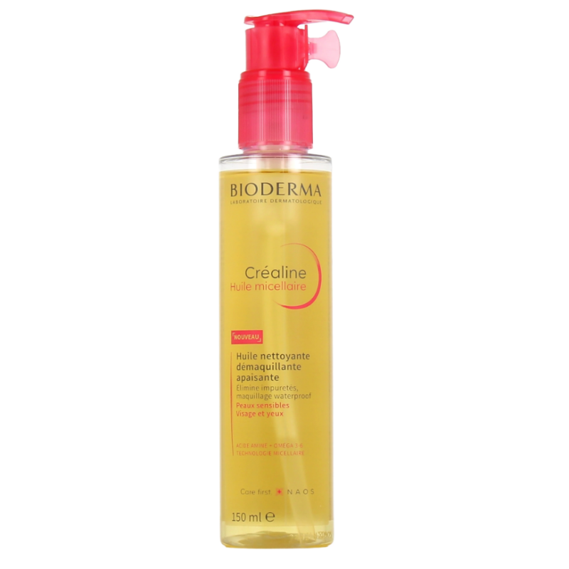 Huile Nettoyante Démaquillante Apaisante - Créaline - Bioderma - 150 ml