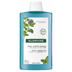 Shampooing à la Menthe - Anti-pollution - Détox - Cheveux Normaux - Klorane- 400 ml