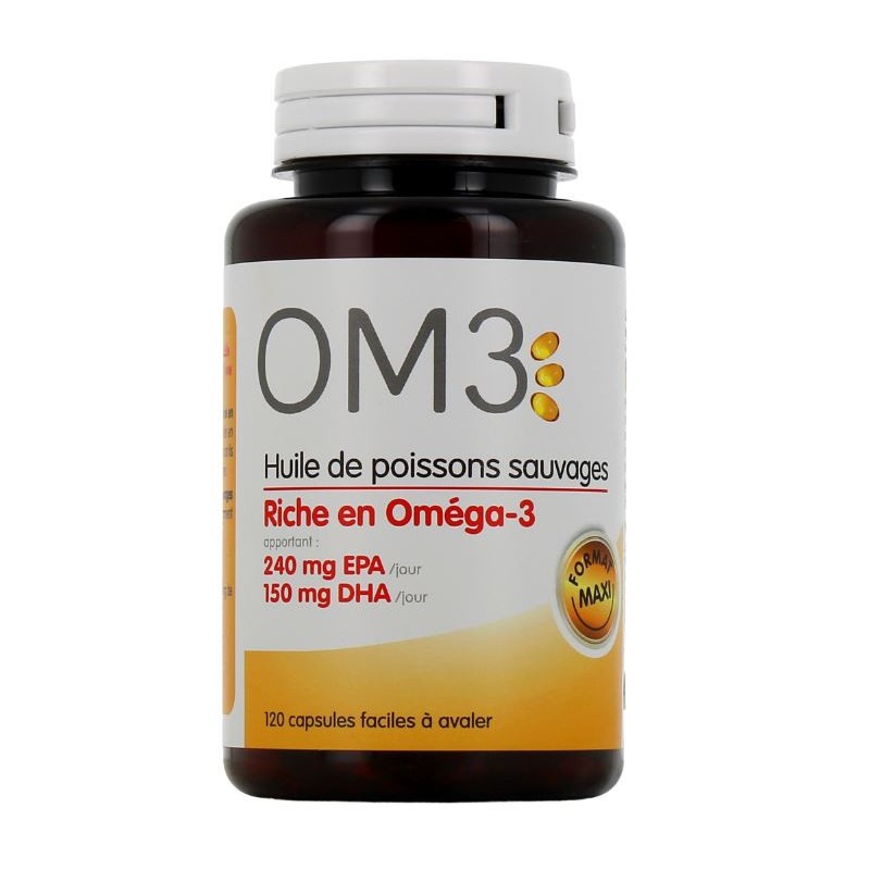 Fish Oil Rich In Omega 3 OM3, 120 Capsules OM3