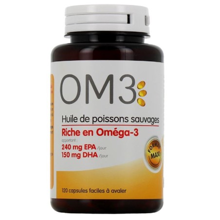 Fish Oil Rich In Omega 3 OM3, 120 Capsules OM3