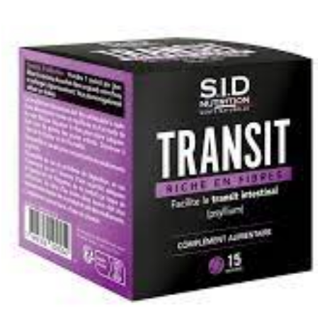 Transit - Riche en Fibres - Facilite le Transit Intestinal - SID.Nutrition - 15 Sachets