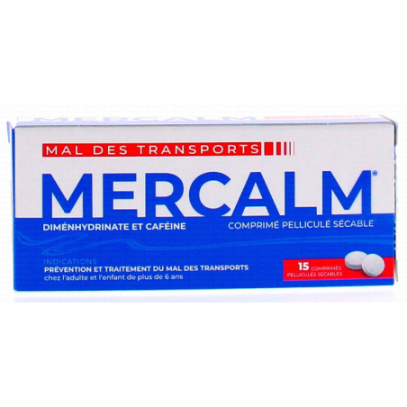 Mercalm - Mal Des Transports -15 Comprimés