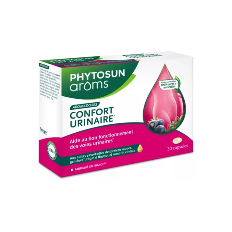 Urinary Comfort - Helping the Urinary Tract to function properly - Phytosun Arôms - 30 Capsules