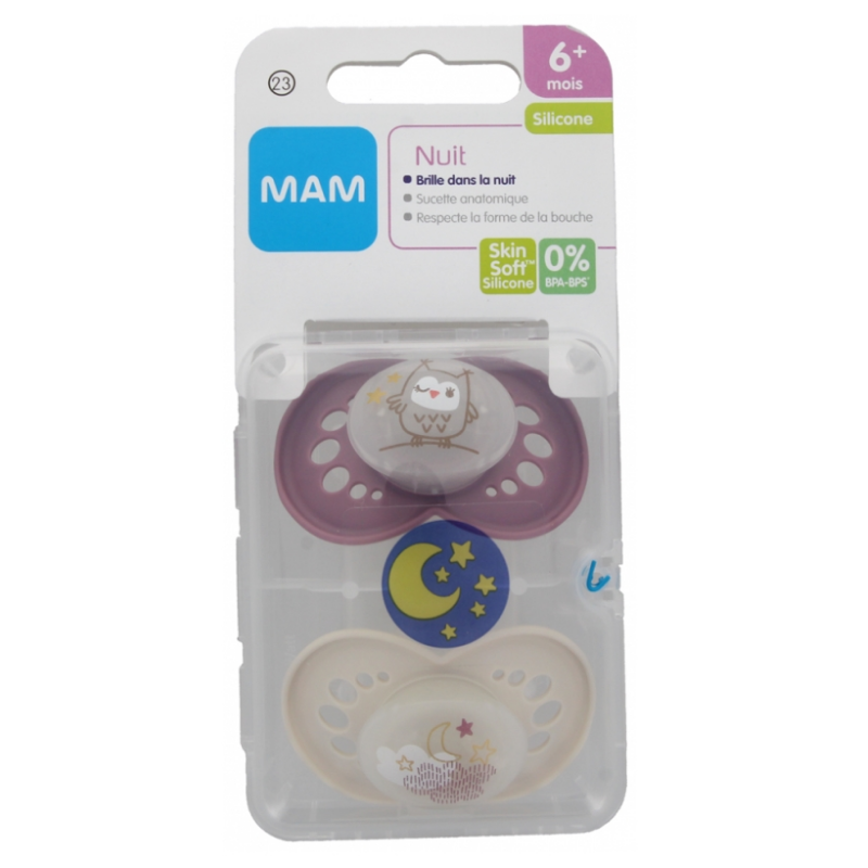 Sucettes - Nuit - 6+ Mois - MAM - n°23