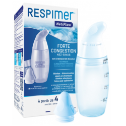 Kit d'irrigation Nasale - Nez Sinusite - Respimer Netiflow