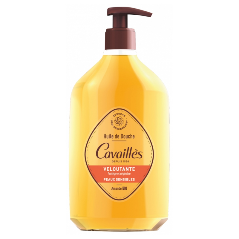 Velvety Shower Oil - With Organic Argan & Almond Oils - Rogé Cavaillès - 750 ml