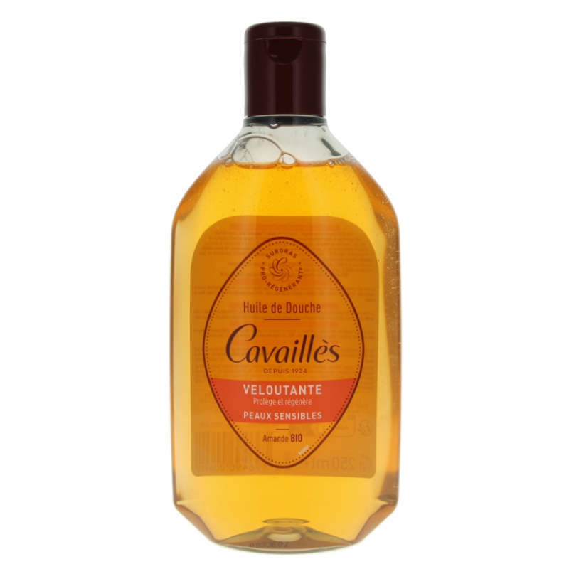 Velvety Bath and Shower Oil with Argan and Almond Oils - Rogé Cavaillès, 250mL