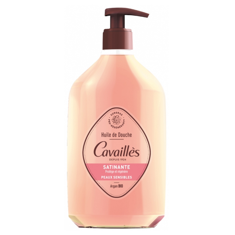 Huile Bain et Douche Satinante - Aux Huiles d'Argan Bio - Rogé Cavaillès - 750 ml
