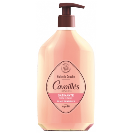 Satin Bath and Shower Oil - With Organic Argan Oils - Rogé Cavaillès - 750 ml