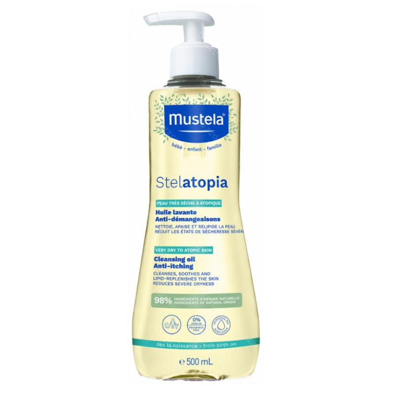 Stelatopia Bath Oil - Atopic Skin - Baby & Child - Mustela - 500 ml Mustela